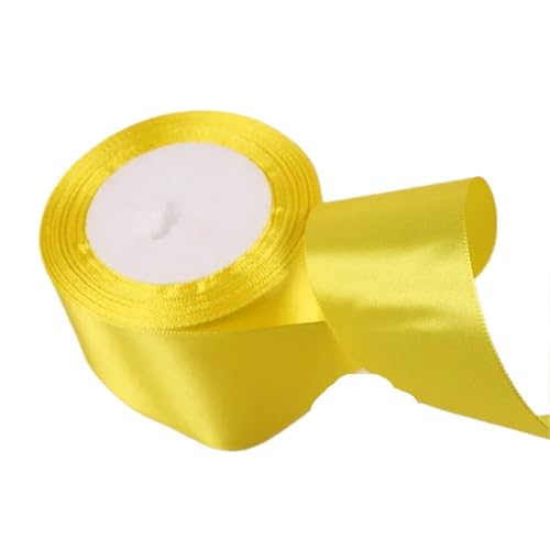 Geschenkband 6 Stück Satinbänder for Weihnachts- und Hochzeitsdekorationen for Selbermachen. FüR Geschenkverpackung(Yellow,6mm) von YILWPV
