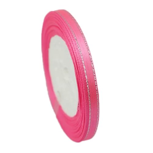 Geschenkband 6 Stück Satinbänder mit silbernem Rand for Geschenkverpackungen FüR Geschenkverpackung(Color1) von YILWPV