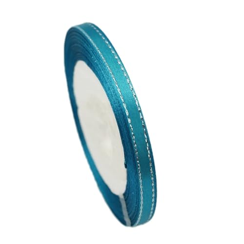 Geschenkband 6 Stück Satinbänder mit silbernem Rand for Geschenkverpackungen FüR Geschenkverpackung(Color2) von YILWPV