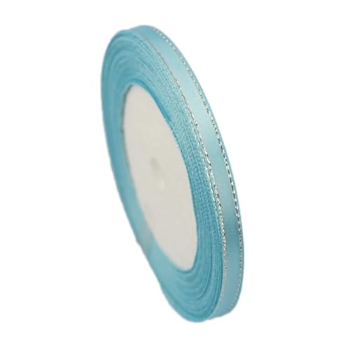 Geschenkband 6 Stück Satinbänder mit silbernem Rand for Geschenkverpackungen FüR Geschenkverpackung(Color5) von YILWPV