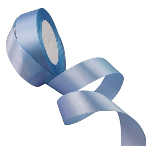 Geschenkband 6 rollen Silk Satin Bänder Weihnachten Halloween Geschenk Verpackung Hochzeit Dekoration Bänder FüR Geschenkverpackung(Blue) von YILWPV