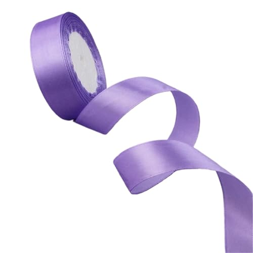 Geschenkband 6 rollen Silk Satin Bänder Weihnachten Halloween Geschenk Verpackung Hochzeit Dekoration Bänder FüR Geschenkverpackung(Purple) von YILWPV