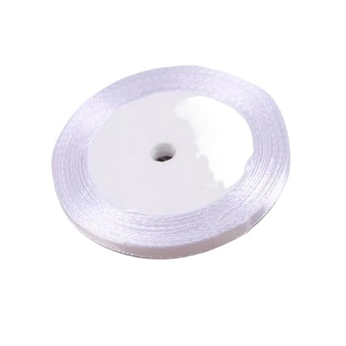 Geschenkband 6 rollen Weiß Satin Bänder Weihnachten Hochzeit Party Dekoration Geschenk Verpackung Bänder FüR Geschenkverpackung(10mm) von YILWPV