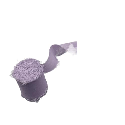 Geschenkband 6Pcs Seidenband Blumenstrauß Wrap Dekoration Ausgefranste Kante Chiffonband FüR Geschenkverpackung(Color4) von YILWPV