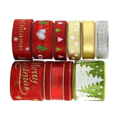 Geschenkband 9Pcs Multicolor Feste Satin Bänder Rolle Geschenk Paket Verpackung Weihnachten Hochzeit Decor FüR Geschenkverpackung Geschenkband 9Pcs Multicolor Feste Satin Bänder Rolle Geschenk Paket Verpackung Weihnachten Hochzeit Decor FüR Geschenkverpackung von YILWPV