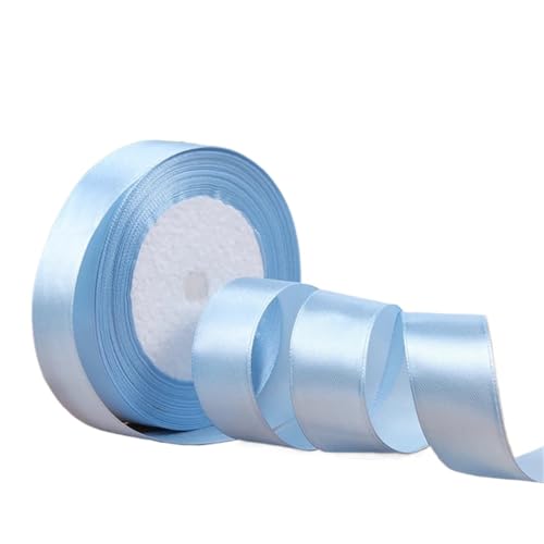 Geschenkband Satinbänder Weihnachten Halloween Hochzeit Geburtstagsfeier Geschenkverpackungsband FüR Geschenkverpackung(Lake Blue,12mm) von YILWPV