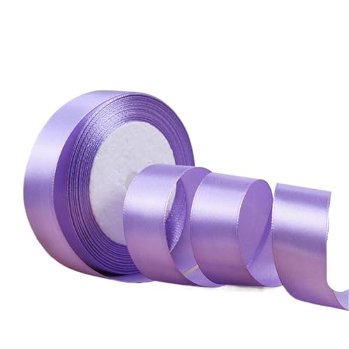 Geschenkband Satinbänder Weihnachten Halloween Hochzeit Geburtstagsfeier Geschenkverpackungsband FüR Geschenkverpackung(Purple,6mm) von YILWPV