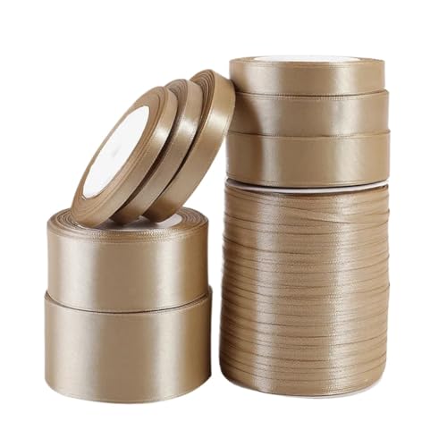 Geschenkband Seiden-Satinbänder, golden, for Geschenkverpackungen, Dekoration, Geschenkbox-Bänder, DIY-Handarbeit, Zubehör, Band FüR Geschenkverpackung Geschenkband Seiden-Satinbänder, golden, for Geschenkverpackungen, Dekoration, Geschenkbox-Bänder, DIY-Handarbeit, Zubehör, Band FüR Geschenkverpackung von YILWPV