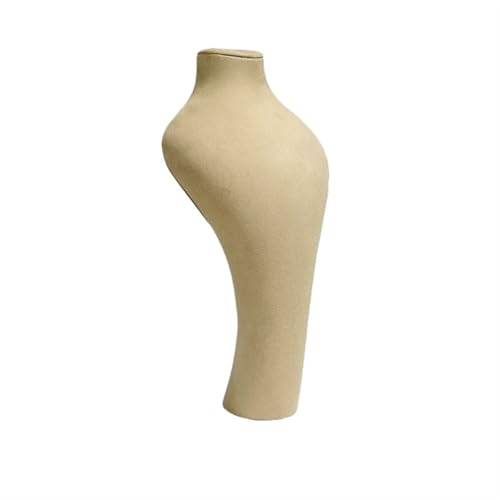 YILWPV Kettenständer Luxuly Schmuckständer for Halskette, Schaufensterpuppe, Büste, Anhänger, Schaufenster, Requisiten(Khaki) von YILWPV