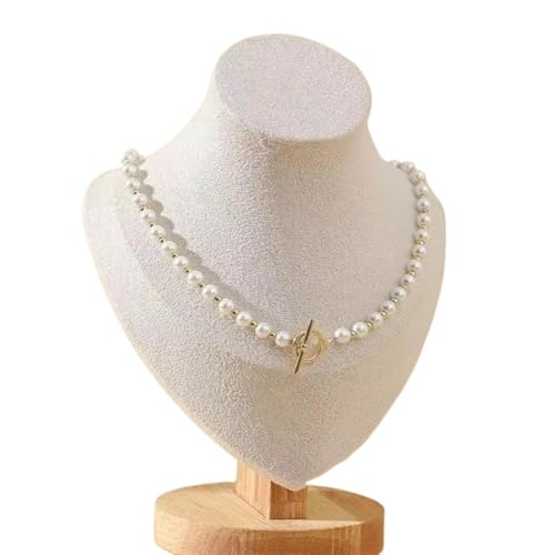 YILWPV Kettenständer Modell Büste Show Aussteller Samt Schmuck Display Halskette Anhänger Schaufensterpuppe Schmuckständer Organizer(S) von YILWPV