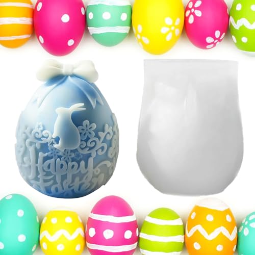 Kerzenformen Zum Gießen, Kerzenformen Silikon, Silikonform Osterei, Silikonformens Kerzen, Silikonformen Gießformen Ostern, Silikonformen Gießformen Kerzen Für Kerzen Seife Ostergeschenke (A) von YIMINI