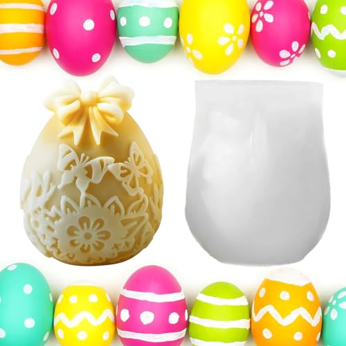 Kerzenformen Zum Gießen, Kerzenformen Silikon, Silikonform Osterei, Silikonformene Kerzen, Silikonformen Gießformen Ostern, Silikonformen Gießformen Kerzen Für Kerzen Seife Ostergeschenke (B) von YIMINI