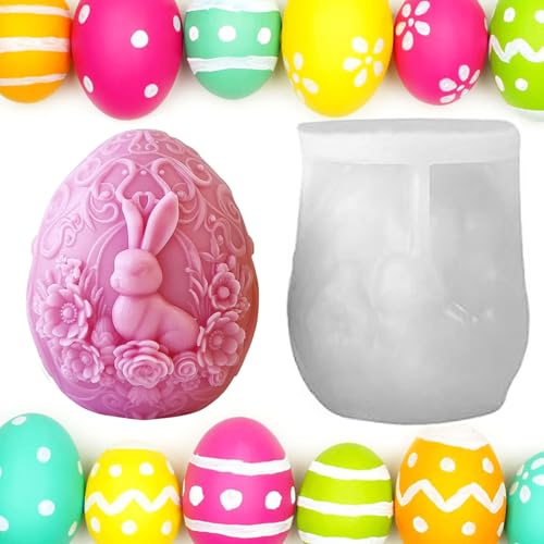 Kerzenformen Zum Gießen, Kerzenformen Silikon, Silikonform Osterei, Silikonformene Kerzen, Silikonformen Gießformen Ostern, Silikonformen Gießformen Kerzen Für Kerzen Seife Ostergeschenke (C) von YIMINI