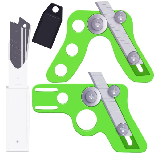 2 Stück Kantenband Trimmer Furnier Kantenschneider Werkzeug für Holzbearbeitung und 10 Stück Klinge für runde gebogene gerade Möbelherstellung 2 Stück Kantenband Trimmer Furnier Kantenschneider Werkzeug für Holzbearbeitung und 10 Stück Klinge für runde gebogene gerade Möbelherstellung von YINARONG