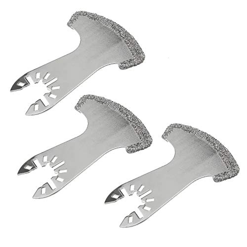 YINETTECH 3 Stück Diamant-Segmentsägeblätter mit Schwenkbarer Körnung für Fugenmörtel Oszillierende Multiwerkzeug Kompatibel mit Black & Decker Dewalt Makita YINETTECH 3 Stück Diamant-Segmentsägeblätter mit Schwenkbarer Körnung für Fugenmörtel Oszillierende Multiwerkzeug Kompatibel mit Black & Decker Dewalt Makita von YINETTECH