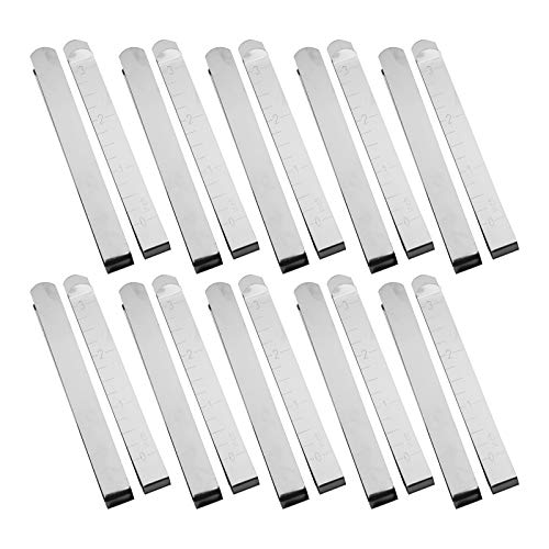YINETTECH 20 x Edelstahl-Saum-Clips, 7,6 cm, Saum-Clips, Messlineal, Nähwerkzeug von YINETTECH