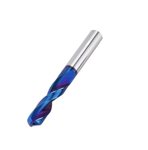1 STÜCK 3 mm-8 mm HRC65 Vollhartmetallbohrer, inneres Kühlmittelloch 5D blau Spiralflöte CNC-Bohrer (Size : 6.9mm 1pc) von YINGDLEB