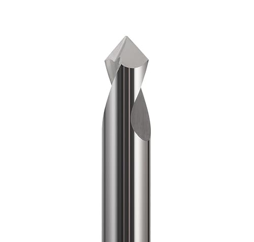 1 Stück 3/4/5/6/8/10/12 mm 90-Grad-Vollhartmetall-Fasensenker-Fasenbohrer, Zentrierung, Position, Pilotlochbohrer (Color : Carbide HRC45, Size : 10mm) von YINGDLEB