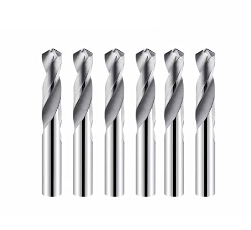 3/5 Stück Hartmetallbohrer Massivwolframstahl Bohrer 90 Grad for Aluminium Stahl CNC Zylinderschaft Stahl Spiralbohrer (Size : 2.2mm 5pcs) von YINGDLEB