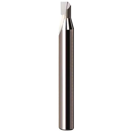Einzelne zweischneidige Diamant-Stirnfräser for Acryl-Kupfer-Aluminium-Silizium-Graphit-Kohlefaser-PCD-Fräser (Size : D5XL50) von YINGDLEB