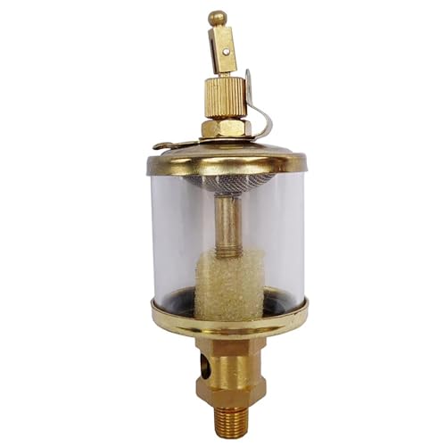 1/8" 1/4" 3/8" BSP Außengewinde Kupferplattierender Tropföler – 16 Ml/50 Ml/100 Ml/200 Ml/400 Ml/600 Ml – Schauglas For Die Schmierung Von Werkzeugmaschinen(BSP 3/8"-400ML) von YINLUCK