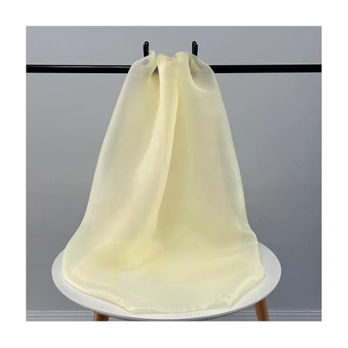 5 Meter Dicker Organza-Stoff Mit Satin-Finish For Brautkleider, Brautkleider – 150 Cm Breit(Beige) von YINLUCK