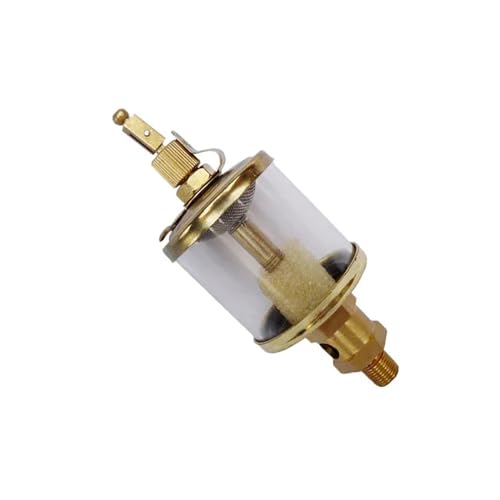 Ölbecher Mit Nadelventil – BSP-Außengewinde (1/8" 1/4" 3/8") – Schwerkraft-Tropföler 16 Ml – 600 Ml – Kupferbeschichtung For Drehbank Und Fräse(BSP 1/8"-16ML) von YINLUCK