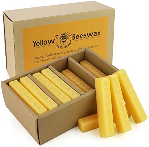 Beeswax 720g Packung mit 24 Bienenwachsblöcken Perfekt für Kosmetika, DIY-Kerzen, Cremes, Salben, Seifensets, Bienenwachshandtücher, Hautpflege oder Holzpflege von YINUO LIGHT