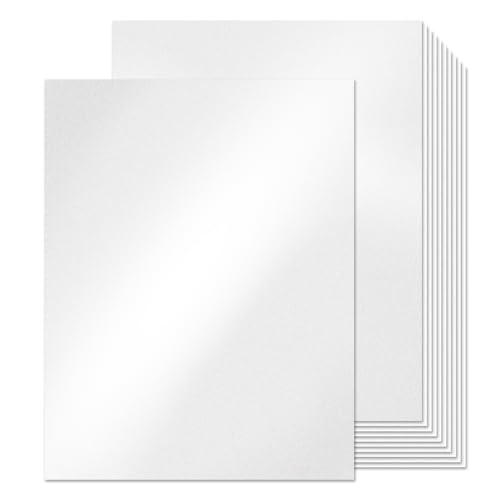 50 Blatt weißer schimmernder Karton, 21,6 x 27,9 cm, 250 g/m²/41,7 kg, Druckerpapier für Einladungen, Kartenherstellung, Bastelarbeiten 50 Blatt weißer schimmernder Karton, 21,6 x 27,9 cm, 250 g/m²/41,7 kg, Druckerpapier für Einladungen, Kartenherstellung, Bastelarbeiten von YINUOYOUJIA