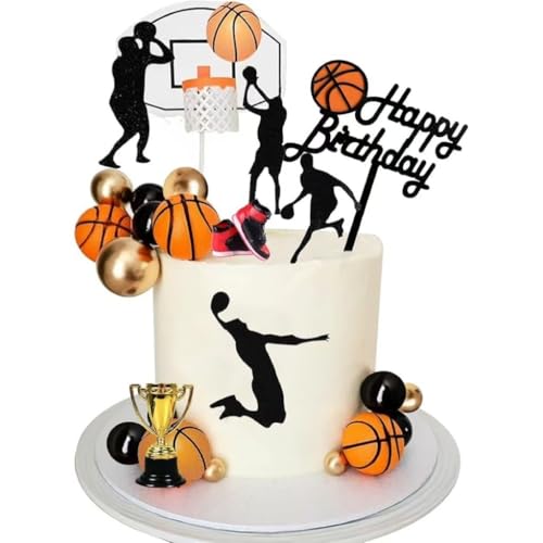 25 Stück Basketball Kuchen Topper, Basketball Party, Basketball Party Kuchen Zubehör Set, Kinder Geburtstag Kuchen Topper, Basketball Kuchen Topper, Kuchen Zubehör 25 Stück Basketball Kuchen Topper, Basketball Party, Basketball Party Kuchen Zubehör Set, Kinder Geburtstag Kuchen Topper, Basketball Kuchen Topper, Kuchen Zubehör von YINcrinx