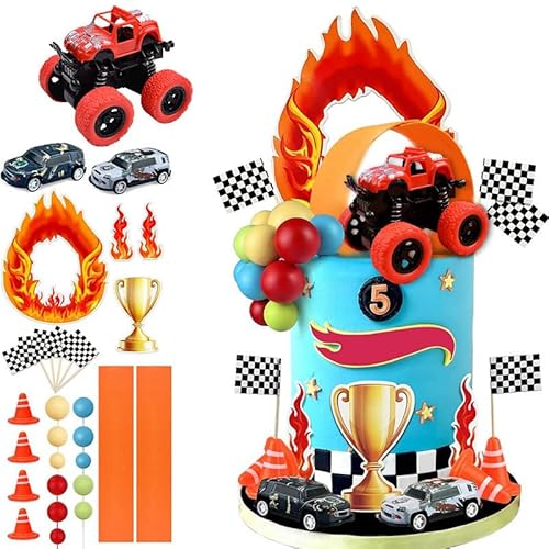 30 Stück Truck Racing Cake Topper, Buggy Party, Party-Kuchen-Zubehör-Set, Kindergeburtstag Kuchen Topper, Jungen Geburtstag Party-Dekorationen, Trophäe Racing Thema 30 Stück Truck Racing Cake Topper, Buggy Party, Party-Kuchen-Zubehör-Set, Kindergeburtstag Kuchen Topper, Jungen Geburtstag Party-Dekorationen, Trophäe Racing Thema von YINcrinx