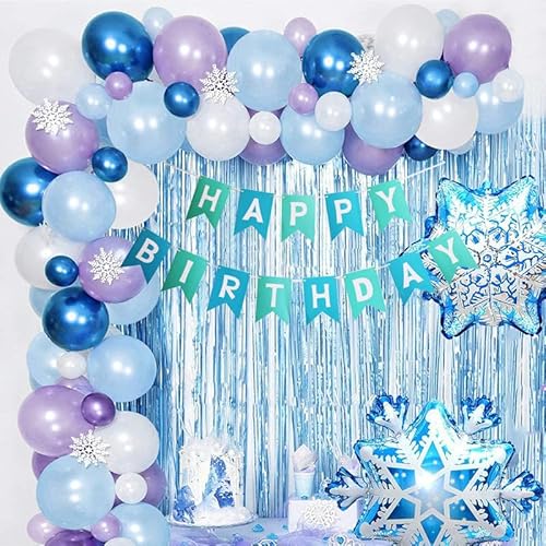 81PCS Frozen Thema Party Luftballons Gefroren blau Geburtstag Luftballons Ballongirlande Bogen, Geburtstag Party Dekoration 81PCS Frozen Thema Party Luftballons Gefroren blau Geburtstag Luftballons Ballongirlande Bogen, Geburtstag Party Dekoration von YINcrinx