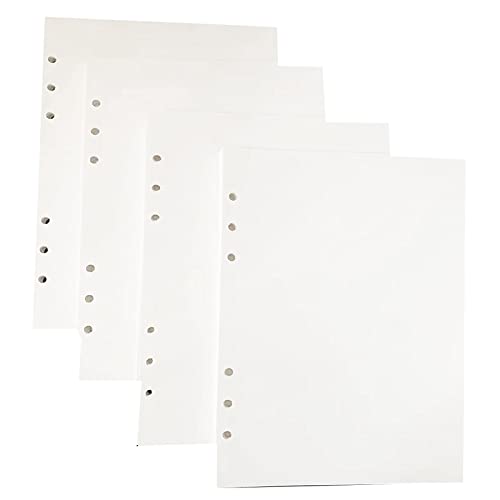 4 STK A5 Nachfüllpapier, 100GSM Refill Papier A5, 180 Blätter/360Seiten Leere Notizbuch Nachfüllpapier, 6 Loch Planer Papiernachfüllung, Lose Blatt Notizbuch Nachfüllungen Für Binder Notizbuch von YIPUETERNITY