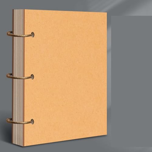 Skizzenbuch A4, 160GSM/ 150 Páginas Skizzenbuch, Einfaches Zeichenbuch, Kraftpapier Spirale Blanko Malerei Notizbuch für Erwachsene Kinder Künstler (B) von YIPUETERNITY