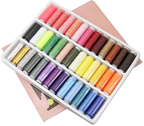 YIQI Nähfaden (39, starker Faden zum Nähen von Handmaschinen, Nähmaschinenspulen-Set, fortschrittliches Polyester-Garnspulenset, Bunte Nähzubehörteile YIQI Nähfaden (39, starker Faden zum Nähen von Handmaschinen, Nähmaschinenspulen-Set, fortschrittliches Polyester-Garnspulenset, Bunte Nähzubehörteile von YIQI