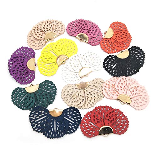 100 Stück Wildleder-Quasten, handgefertigt, klein, weiche Quasten, bunte Quasten, Ohrring-Quasten, verschiedene Farben, zufällige Farbauswahl (31) von YIQIFLY
