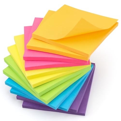 YISAN 600pcs Haftnotizen 76x76, Sticky Notes, 12 Pads Selbstklebende Haftnotizen, 50 Blatt/Pad für Büro, Zuhause, 71136 YISAN 600pcs Haftnotizen 76x76, Sticky Notes, 12 Pads Selbstklebende Haftnotizen, 50 Blatt/Pad für Büro, Zuhause, 71136 von YISAN