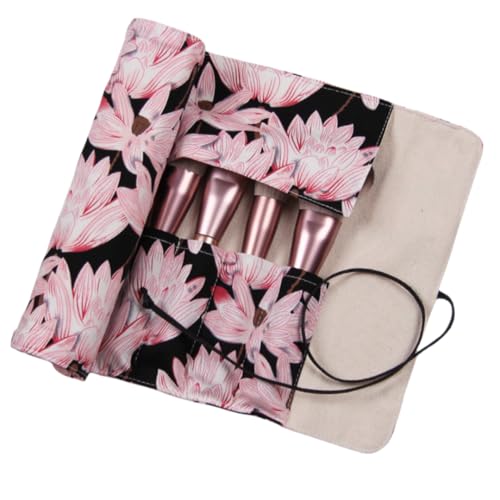 YISENJEE Leinwand Pencil Wrap 15-Loch-Aufbewahrungstasche Aus Stoff Für Make-Up-Pinsel, Tragbare Rolltasche Mit Großem Fassungsvermögen YISENJEE Leinwand Pencil Wrap 15-Loch-Aufbewahrungstasche Aus Stoff Für Make-Up-Pinsel, Tragbare Rolltasche Mit Großem Fassungsvermögen von YISENJEE