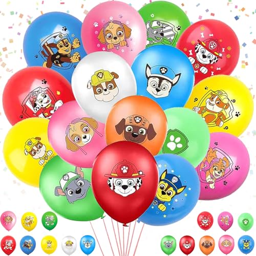 Dog Luftballons, 64 Stück Dog Luftballon Party, Dog Kinder geburtstag Ballon, Dog Anime Ballons, Dog Geburtstag Luftballon Set, Dog Thema Luftballons, Dog Latex Luftballon, für Kinder Geburtstag von YISKY