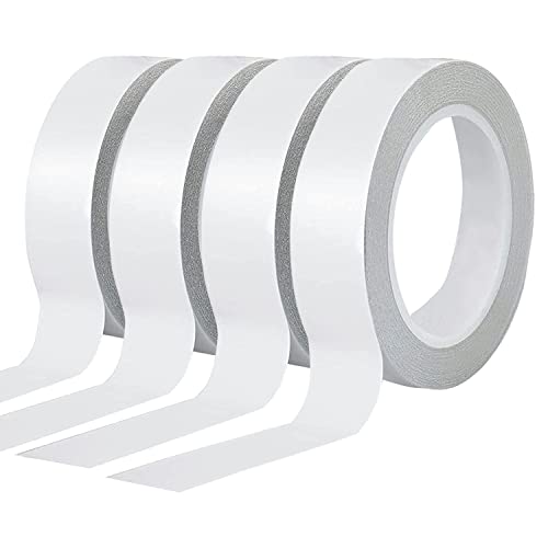 YISUMEI Selbstklebeband mit 4 Rollen von Doppelseitigem Klebeband zum Nähen, Basteln, Handarbeit, Jede Rolle für 25 mm x 25 Meter Weiß YISUMEI Selbstklebeband mit 4 Rollen von Doppelseitigem Klebeband zum Nähen, Basteln, Handarbeit, Jede Rolle für 25 mm x 25 Meter Weiß von YISUMEI