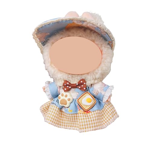 Kleidung Kompatibel mit Labubu Puppe, Puppenkleidung 17 cm Enthält einen Hut und EIN Kleid (ohne Perücke) von YITULOU