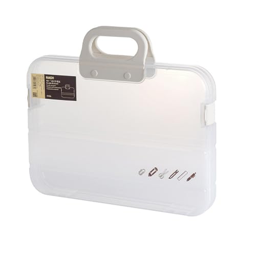 YIUPEDRFG Datei Jacken Lagerung Lösung Transparent Tragbare Box Für Organisierte Schreibwaren Dokument Tasche ABS, Weiß YIUPEDRFG Datei Jacken Lagerung Lösung Transparent Tragbare Box Für Organisierte Schreibwaren Dokument Tasche ABS, Weiß von YIUPEDRFG