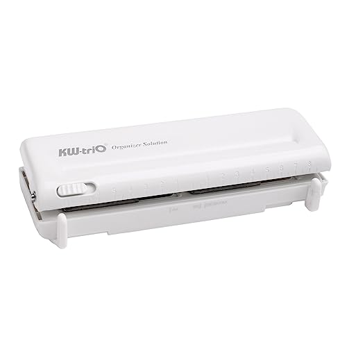 YIWEOG Verstellbarer 6-Loch-Desktop-Stanzer für A4/A5/A6/A7/Mini/B5/Personal/Deskfax, Milchplaner-Organizer mit 10 Blatt Kapazität, Geschäft, Schule, Büro, Heimbedarf YIWEOG Verstellbarer 6-Loch-Desktop-Stanzer für A4/A5/A6/A7/Mini/B5/Personal/Deskfax, Milchplaner-Organizer mit 10 Blatt Kapazität, Geschäft, Schule, Büro, Heimbedarf von YIWEOG