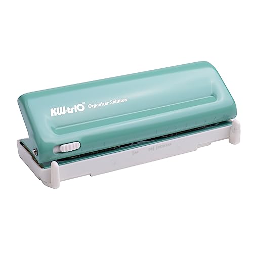 YIWEOG Verstellbarer 6-Loch-Desktop-Stanzer für A4/A5/A6/A7/Mini/B5/Personal/Deskfax, Milchplaner-Organizer mit 10 Blatt Kapazität, Geschäft, Schule, Büro, Heimbedarf YIWEOG Verstellbarer 6-Loch-Desktop-Stanzer für A4/A5/A6/A7/Mini/B5/Personal/Deskfax, Milchplaner-Organizer mit 10 Blatt Kapazität, Geschäft, Schule, Büro, Heimbedarf von YIWEOG