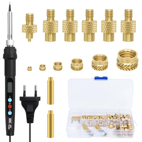 139 Stück Gewindeeinsätze Lötspitzen Set, M2/M3/M4/M5/M6/M8, 130PCS Lötspitzen für Gewindeeinsätze, 80W Einstellbare Temperatur, Perfekt für DIY Elektronikreparatur & Lötarbeiten 139 Stück Gewindeeinsätze Lötspitzen Set, M2/M3/M4/M5/M6/M8, 130PCS Lötspitzen für Gewindeeinsätze, 80W Einstellbare Temperatur, Perfekt für DIY Elektronikreparatur & Lötarbeiten von YIWONFU
