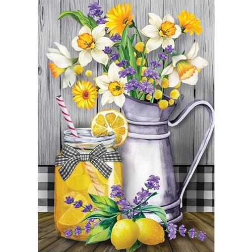 YIYUE 5D Diamond Painting Kits Bilder für Erwachsene, Blumen DIY Diamant Malerei Painting Bilder Set, Diamond Art Full Runder Malen Nach Zahlen Erwachsene Set (35x45cm), Nr. 13 von YIYUE