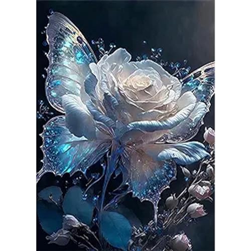 YIYUE 5D Diamond Painting Kits Bilder für Erwachsene, Blumen DIY Diamant Malerei Painting Bilder Set, Diamond Art Full Runder Malen Nach Zahlen Erwachsene Set (35x45cm), Nr. 26 von YIYUE