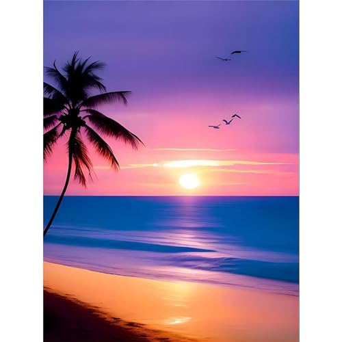 YIYUE 5D Diamond Painting Kits Bilder für Erwachsene, Landschaft DIY Diamant Malerei Painting Bilder Set, Diamond Art Full Runder Malen Nach Zahlen Erwachsene Set (35x45cm), Nr. 32 von YIYUE