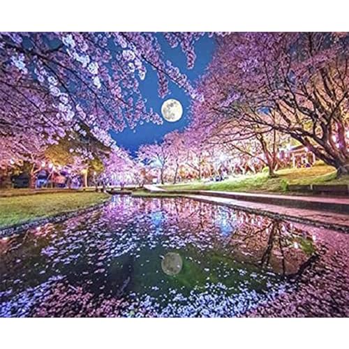 YIYUE 5D Diamond Painting Kits Bilder für Erwachsene, Landschaft DIY Diamant Malerei Painting Bilder Set, Diamond Art Full Runder Malen Nach Zahlen Erwachsene Set (35x45cm), Nr. 5 von YIYUE