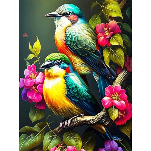 YIYUE 5D Diamond Painting Kits Bilder für Erwachsene, Vogel DIY Diamant Malerei Painting Bilder Set, Diamond Art Full Runder Malen Nach Zahlen Erwachsene Set (35x45cm), Nr. 7 von YIYUE